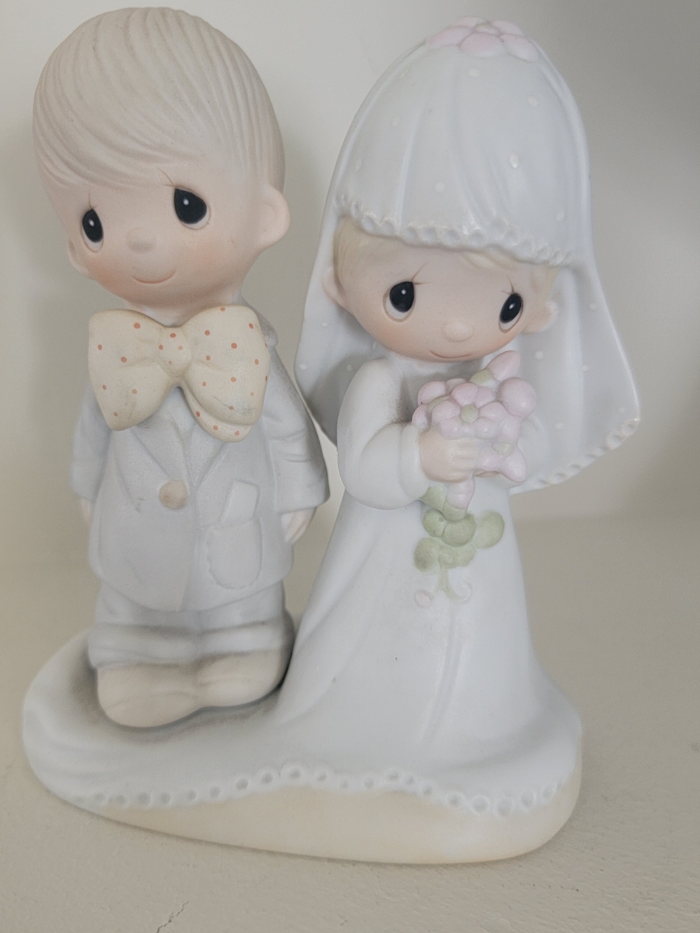 Vintage Precious Moments Bride and Groom Porcelain Figurine - 1979